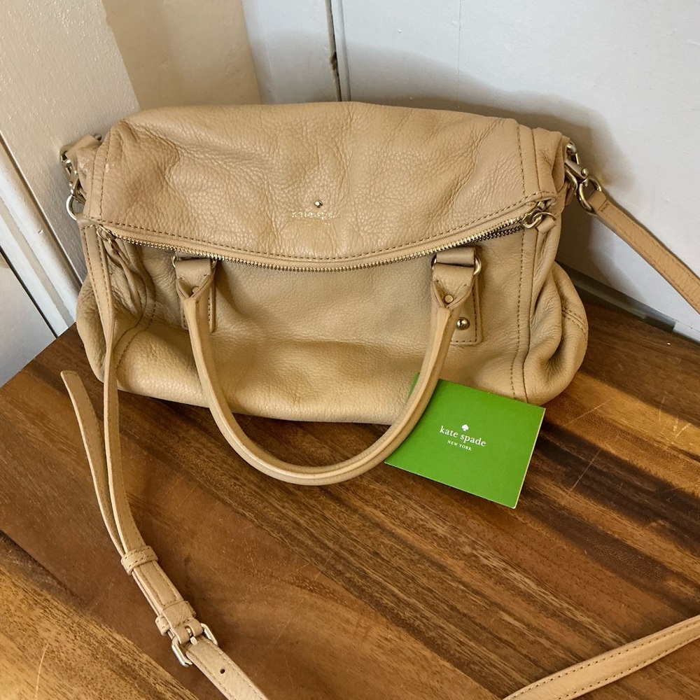 Kate Spade Beige Satchel Bag